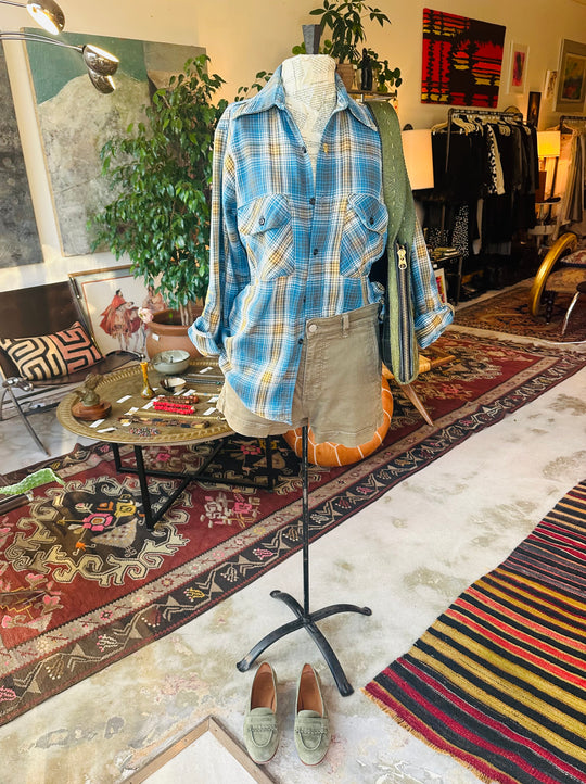 Vintage Soft Plaid Shirt